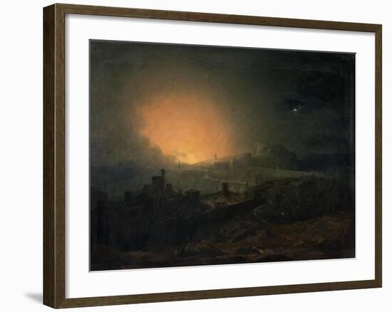 The Fire, Edinburgh-John Martin-Framed Giclee Print