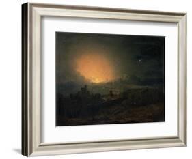 The Fire, Edinburgh-John Martin-Framed Giclee Print