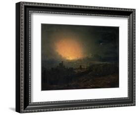 The Fire, Edinburgh-John Martin-Framed Giclee Print