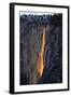 The Fire Falls, Yosemite Horsetail Falls, Firefall, Yosemite National Park-Vincent James-Framed Photographic Print