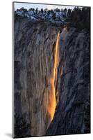 The Fire Falls, Yosemite Horsetail Falls, Firefall, Yosemite National Park-Vincent James-Mounted Photographic Print