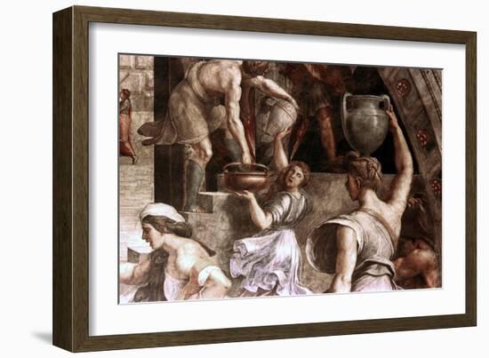 The Fire in the Borgo (Detail), 1514-Raphael-Framed Giclee Print