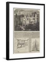 The Fire in the Strand, Site of Arundel House-null-Framed Giclee Print