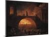 The Fire of Rome, 18 July 64 AD-Hubert Robert-Mounted Giclee Print