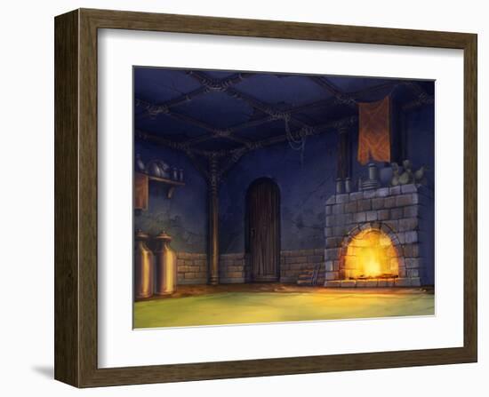 The Fire of the Fireplace-Kyo Nakayama-Framed Giclee Print