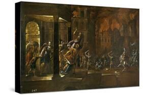 The Fire of Troy, Mid of 17th C-Juan de la Corte-Stretched Canvas