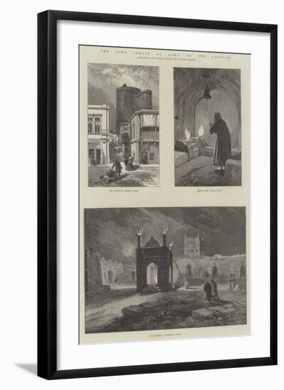 The Fire Temple at Baku, on the Caspian-William 'Crimea' Simpson-Framed Giclee Print