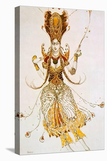 The Firebird, Costume Design for Stravinsky's Ballet the Firebird, 1910-Leon Bakst-Stretched Canvas