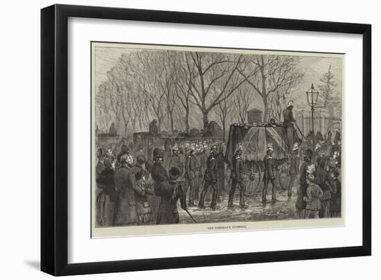 The Fireman's Funeral-null-Framed Giclee Print