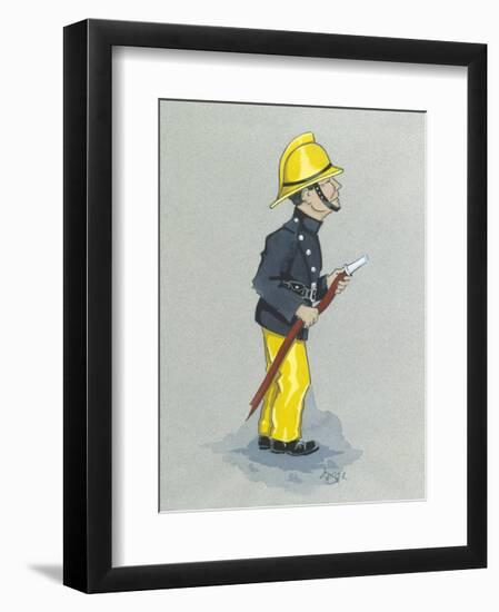 The Fireman-Simon Dyer-Framed Premium Giclee Print