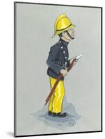 The Fireman-Simon Dyer-Mounted Premium Giclee Print