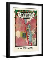 The Fireman-H.o. Kennedy-Framed Art Print