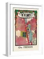 The Fireman-H.o. Kennedy-Framed Art Print