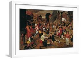 The Fires of St. Martin-Martin Van Cleve-Framed Giclee Print