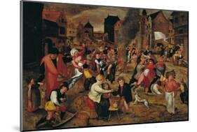 The Fires of St. Martin-Martin Van Cleve-Mounted Giclee Print