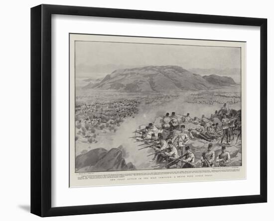 The First Action in the Nile Campaign, a Brush with Osman Digna-Joseph Nash-Framed Giclee Print