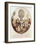 The First Aerial Voyage by Monsieur Francois Pilatre de Rozier 21st November 1783-De Frene-Framed Giclee Print