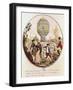 The First Aerial Voyage by Monsieur Francois Pilatre de Rozier 21st November 1783-De Frene-Framed Giclee Print