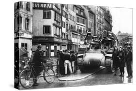 The First Allied Tanks Arrive in Strasbourg, Alsace, November 1944-null-Stretched Canvas