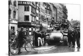 The First Allied Tanks Arrive in Strasbourg, Alsace, November 1944-null-Stretched Canvas