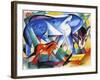 The First Animals, 1913-Franz Marc-Framed Giclee Print