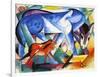 The First Animals, 1913-Franz Marc-Framed Giclee Print