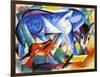 The First Animals, 1913-Franz Marc-Framed Giclee Print