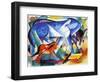 The First Animals, 1913-Franz Marc-Framed Giclee Print