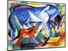 The First Animals, 1913-Franz Marc-Mounted Giclee Print