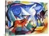 The First Animals, 1913-Franz Marc-Stretched Canvas