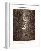 The First Approach of the Serpent-Gustave Dore-Framed Giclee Print