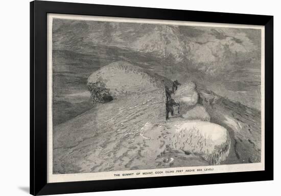 The First Ascent of Mount Cook New Zealand-null-Framed Art Print