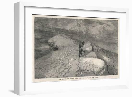 The First Ascent of Mount Cook New Zealand-null-Framed Art Print