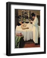 The First Attempt to Treat Cancer with X Rays by Doctor Chicotot, 1907-Georges Chicotot-Framed Giclee Print