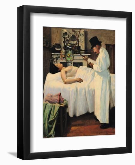The First Attempt to Treat Cancer with X Rays by Doctor Chicotot, 1907-Georges Chicotot-Framed Giclee Print