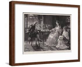 The First Audience-Margaret Isabel Dicksee-Framed Giclee Print