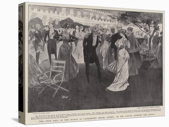 The First Ball of the Season at Government House, Sydney, in the Garden Between the Dances-Frank Craig-Stretched Canvas