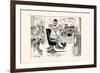 The First Barber Shop Hair Cut-Clare A. Briggs-Framed Premium Giclee Print