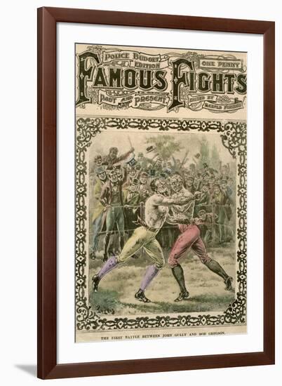 The First Battle Between John Gully and Bob Gregson, 1807-Pugnis-Framed Giclee Print