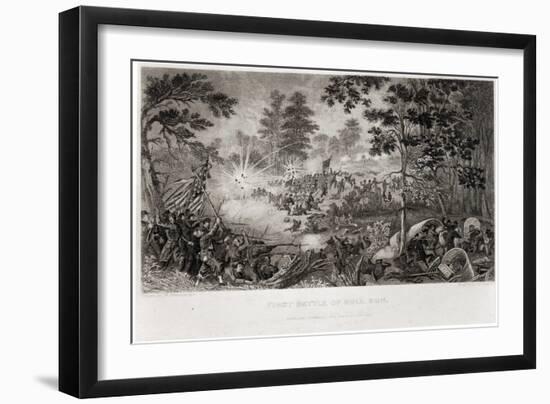 The First Battle of Bull Run, 21st July 1861, Engraved by J.C. Mcrae-William Momberger-Framed Giclee Print