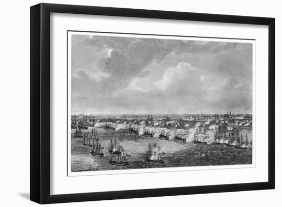 The First Battle of Copenhagen, Nelson Disobeys Order to Retire-null-Framed Art Print