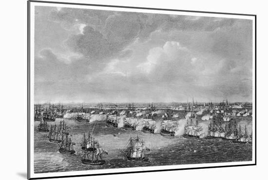 The First Battle of Copenhagen, Nelson Disobeys Order to Retire-null-Mounted Art Print