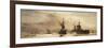 The First Battle Squadron leaving the Forth for the Battle of Jutland-William Lionel Wyllie-Framed Giclee Print