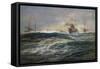 The First Battle Squadron of Dreadnoughts Steaming down the Channel-William Lionel Wyllie-Framed Stretched Canvas