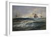 The First Battle Squadron of Dreadnoughts Steaming down the Channel-William Lionel Wyllie-Framed Giclee Print