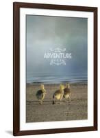 The First Big Adventure with words-Jai Johnson-Framed Giclee Print