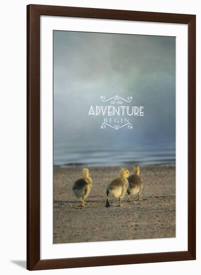 The First Big Adventure with words-Jai Johnson-Framed Giclee Print