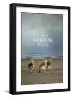 The First Big Adventure with words-Jai Johnson-Framed Giclee Print