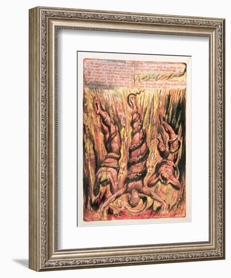 The First Book of Urizen, "As the Stars Are Apart from the Earth", 1794-William Blake-Framed Giclee Print