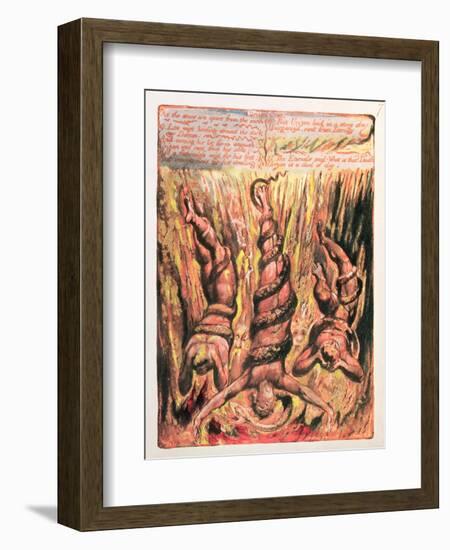 The First Book of Urizen, "As the Stars Are Apart from the Earth", 1794-William Blake-Framed Giclee Print